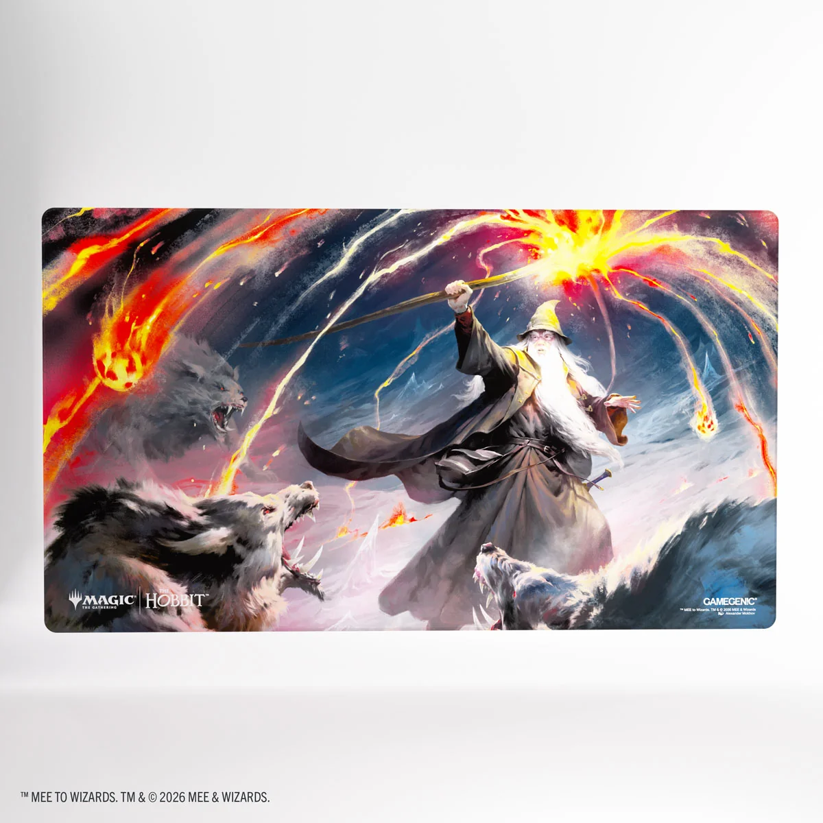 Magic: The Gathering | The Hobbit Shiny Playmat - Gandalf, Shadows Foe