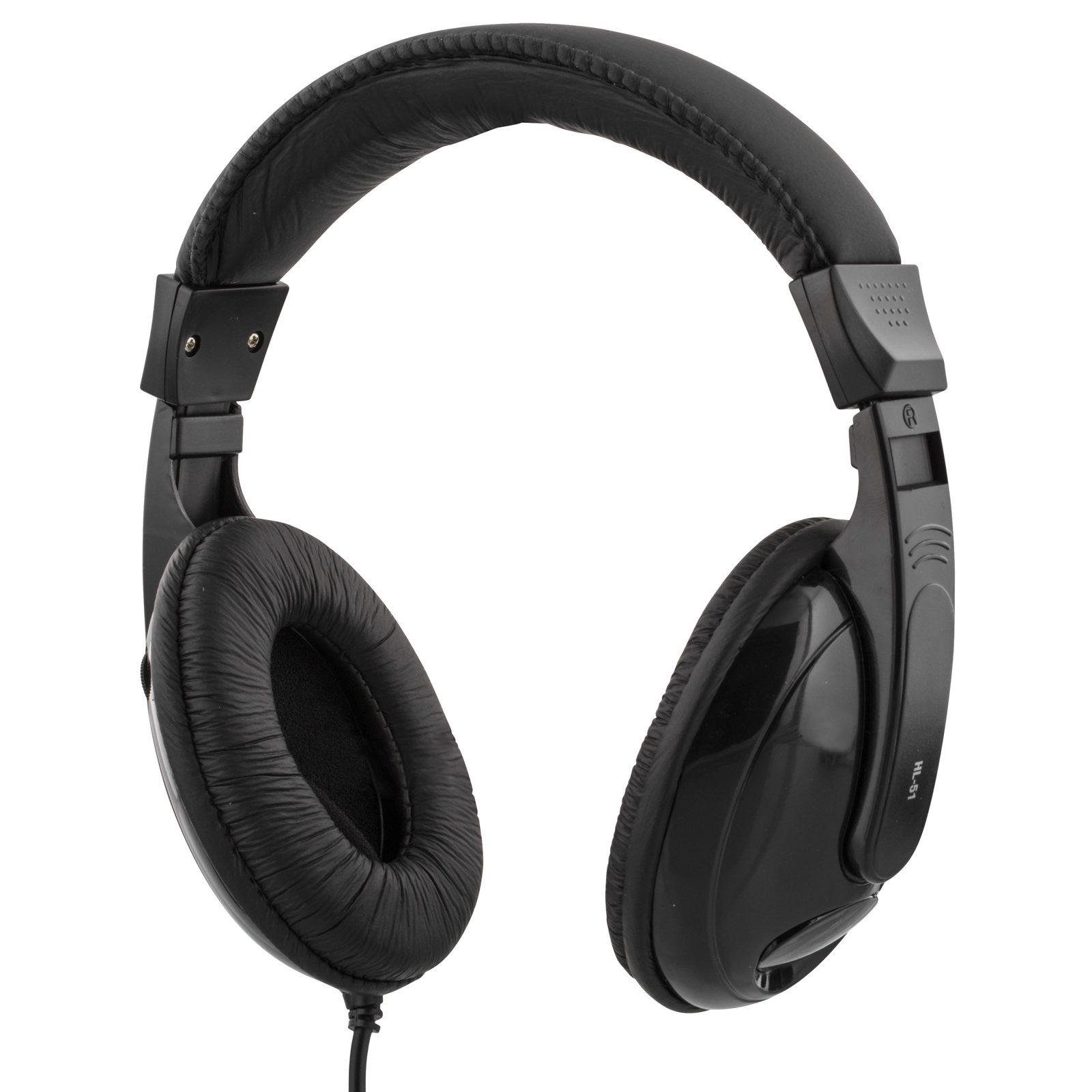 Deltaco HL-51, sluten, med volymkontroll, 2,5 meter kabel - Svart, bild 4