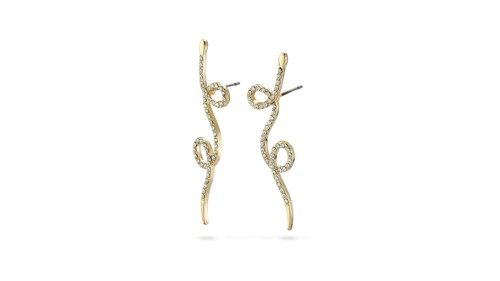 PILGRIM - EBBA Crystal Snake Earrings - Gold-Plated - 4.5 cm, bild 3