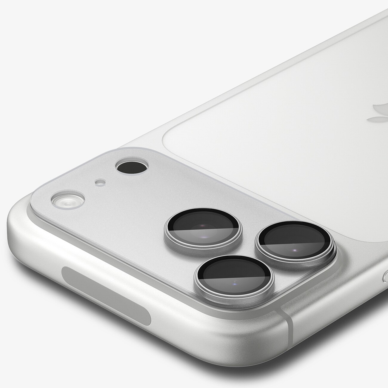 Spigen Optik Pro XL GLAS.TR EZ FIT härdat glas till iPhone 18 Pro – silver, bild 3