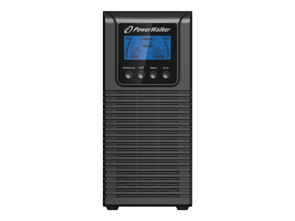 PowerWalker VFI 1000 TGS - UPS - Växelström 176 - 300 V - 900 watt - 1000 VA - utan batteri - RS-232, USB - utgångskontakter: 3