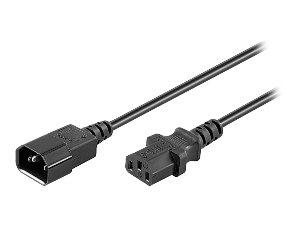 Anslutningskabel C14-C13 Svart 5 m