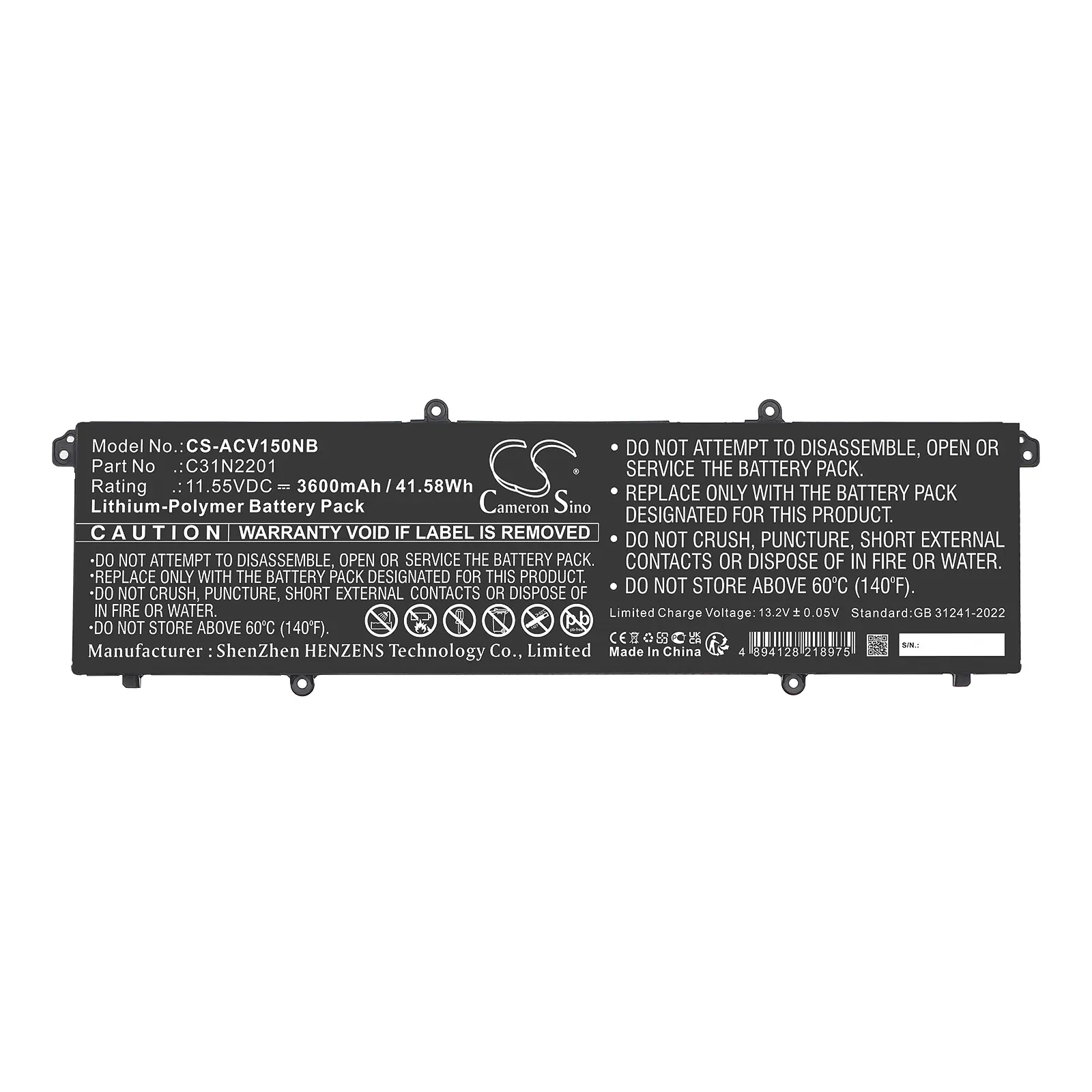 Batteri till Notebook, Bärbar dator för Asus E1504FA-BQ038W, E1504FA-BQ090 m.fl.