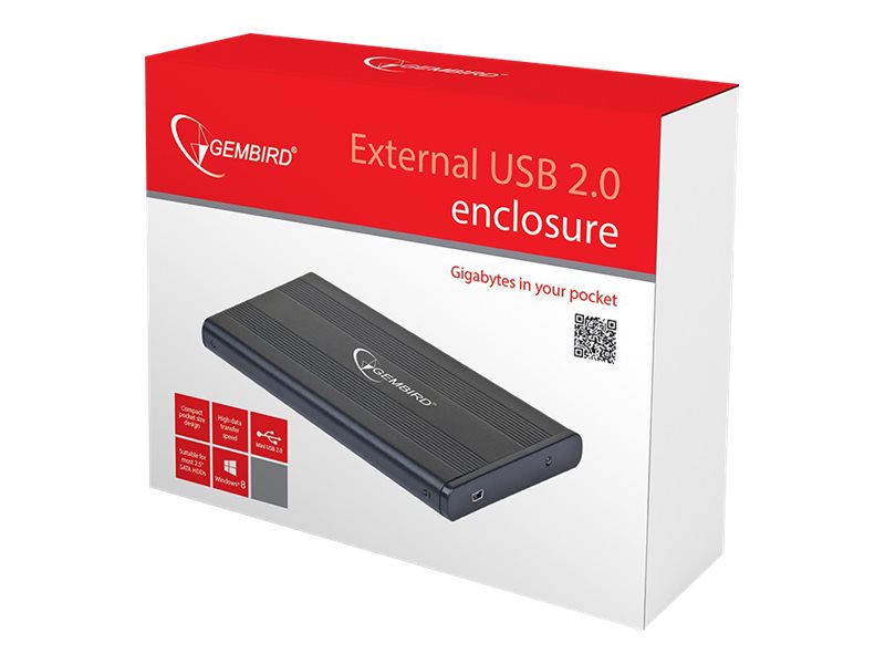 Gembird EE2-U2S-5 - förvaringslåda - SATA 3Gb/s