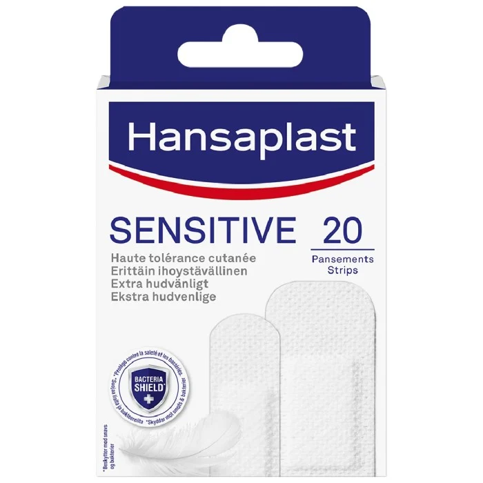 Hansaplast Sensitive Strips plåster, 20 st