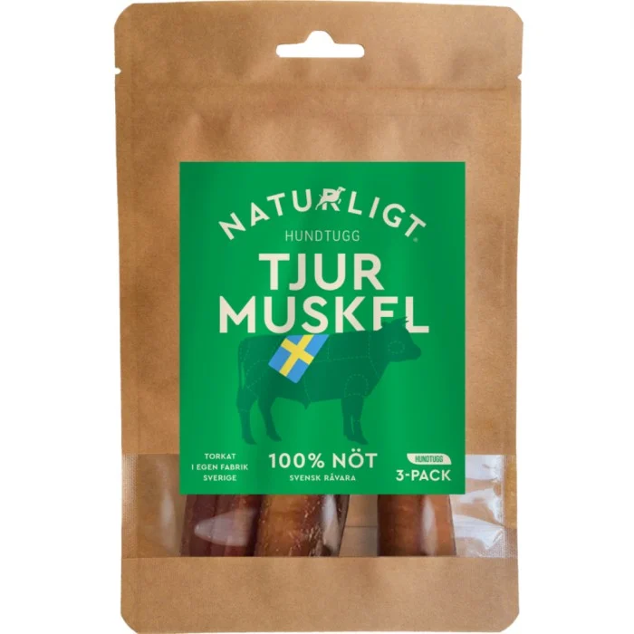Naturligt Tjurmuskel 3-pack