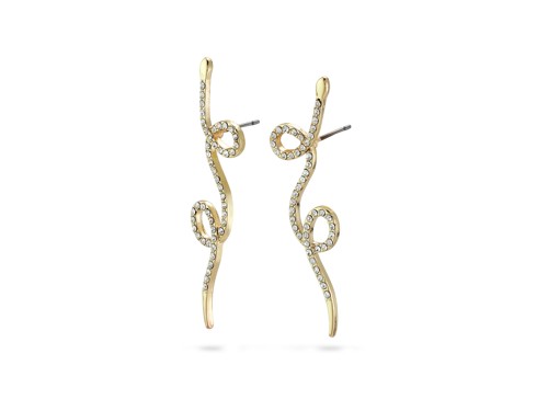 PILGRIM - EBBA Crystal Snake Earrings - Gold-Plated - 4.5 cm, bild 2