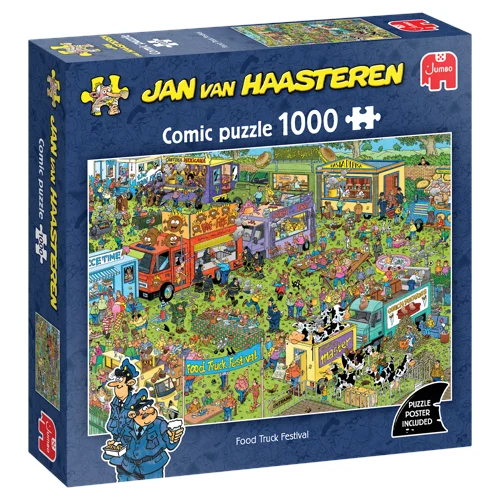 Jan van Haasteren Pussel: Food Truck Festival 1000 Bitar