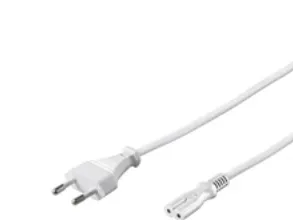 Goobay 93987, 3 m, Strömkontakt typ C, C7 coupler, H03VVH2-F2, 250 V