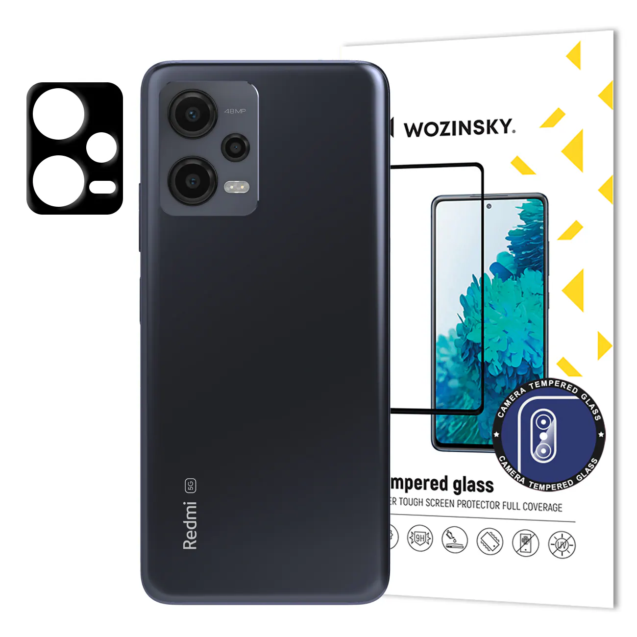 Wozinsky Fullt kameraglas härdat glas för Xiaomi Redmi Note 12 5G / Poco X5 5G Kamera 9H