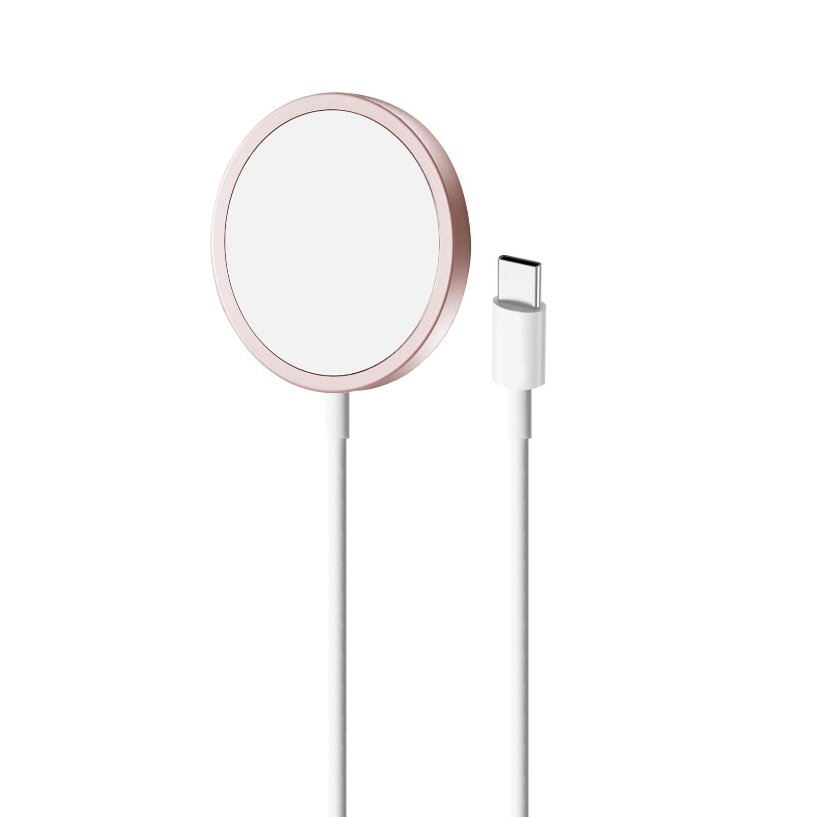 PURO CUSBCMAG1ROSE, inomhus, USB, Trådlös laddning, 1 m, Rosa