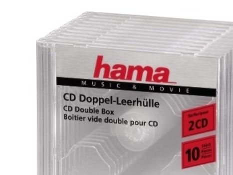 Hama 00044753, Plastfodral, 2 diskar, Transparent, Polystyren, 120 mm, 140 mm