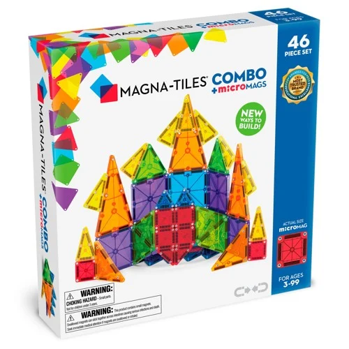 Magna-Tiles - Combo + MicroMags - 46 Delar