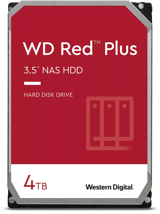 WD Red Plus 4TB 3.5" 5400RPM