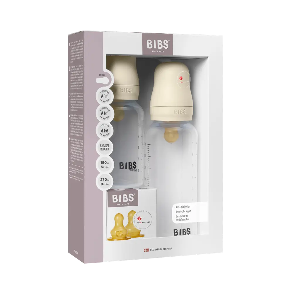 BIBS Nappflaskor PP Latex 150/270ml Ivory 2p, 2 st, bild 3
