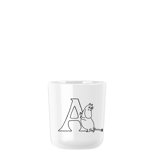 RIG-TIG - Moomin ABC mugg - Moomin white - 0.2 l