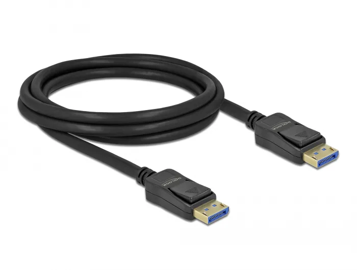 Delock DisplayPort-kabel 10K @ 60 Hz, 54 Gbps, 2m, bild 2