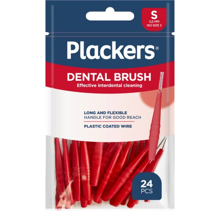 Plackers Dental Brush S 0,5 mm 24 st