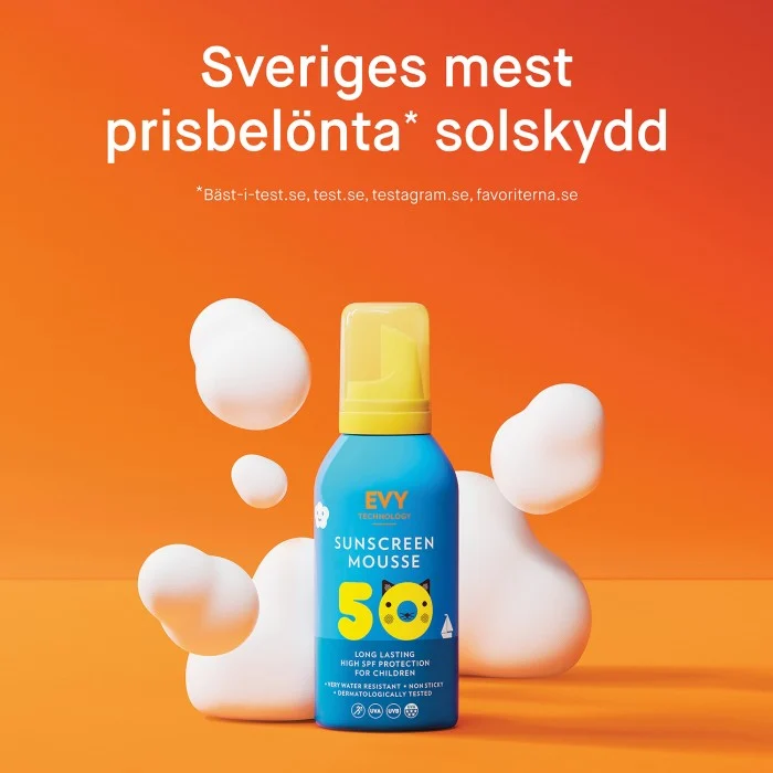 EVY Suncreen Mousse Spf 50 For children 150 ml, bild 2