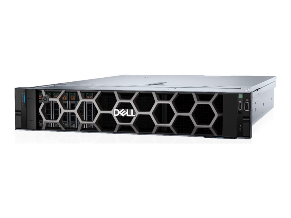 Dell PowerEdge R760xs, Intel Xeon Silver 4510 12-Core, 1x32 GB RAM, 1x480 GB SSD, 8x3.5" Hot-Swap, rackmonterad 2U, PERC H755, 2x1100W, 3 års på-platsen-garanti