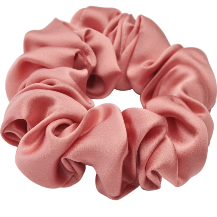 Lenoites Mulberry Silk Scrunchie Pink 1 pcs