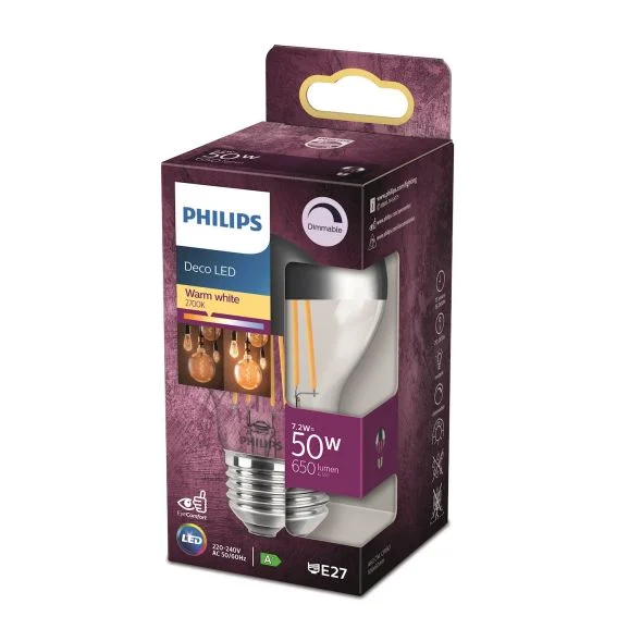 Philips LED ljuskälla (Dimbar) E27, 650 lm, bild 3
