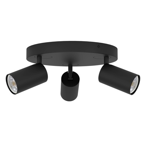 EGLO - Telimbela-Z Spot Rund - Svart - RGB + Tunable White - Zigbee & Bluetooth