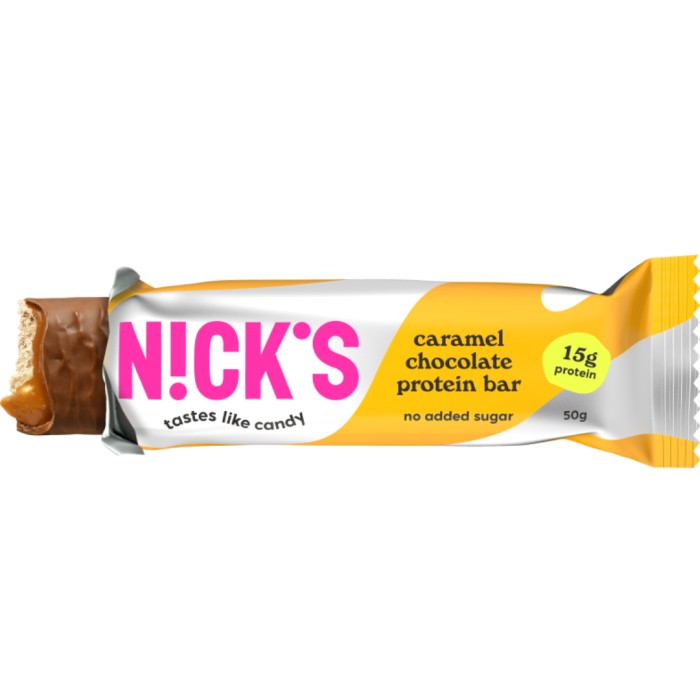 NICK'S Protein bar caramel chocolate 50 g