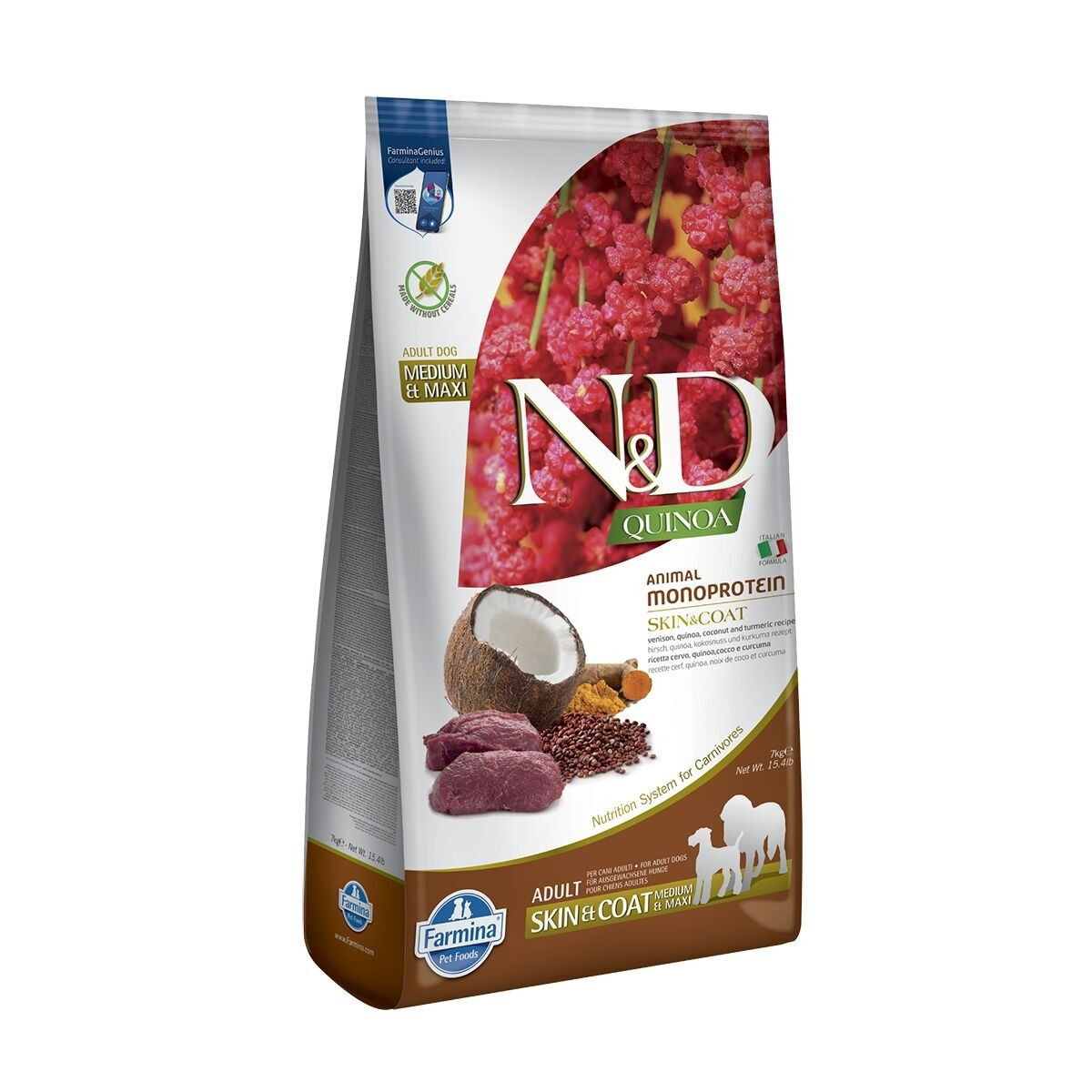 Farmina N&D Quinoa Dog Skin&Coat Venison 2,5 kg