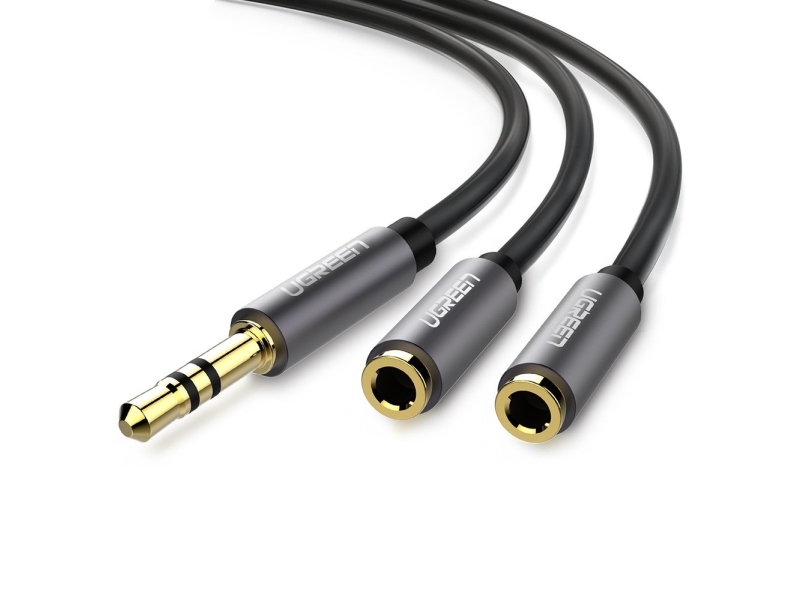 UGREEN 3.5mm Aux Stereo Audio Splitter-kabel, 20cm