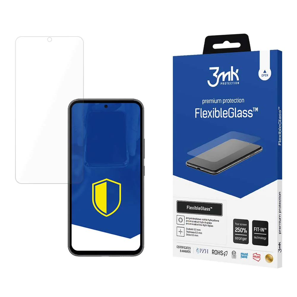 Härdat glas till Samsung Galaxy A54 5G, Hybrid Flexi 7H-serien, 3mk FlexibleGlass