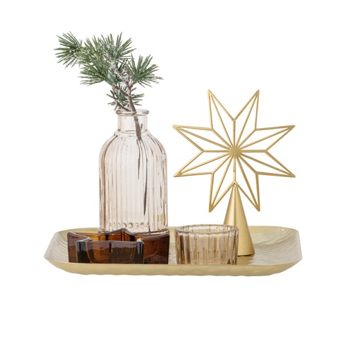 Bloomingville - Sanga Tray with Votive - Gold