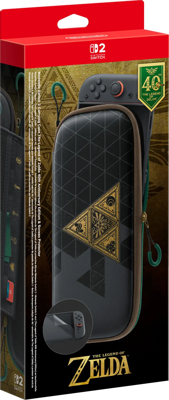 Nintendo Switch 2 Carrying Case & Screen Protector The Legend of Zelda 40th Anniversary Edition, bild 2