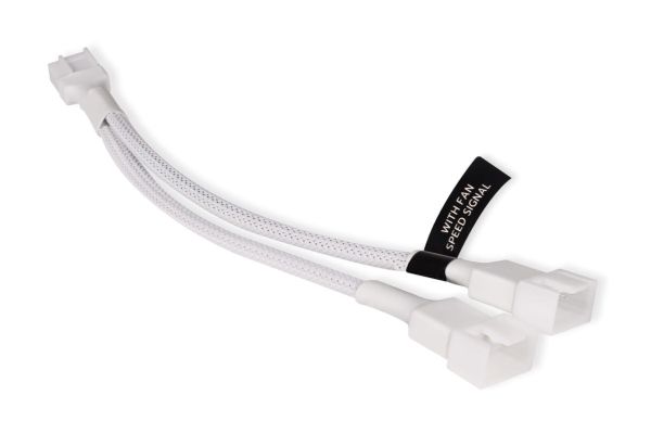 Alphacool 18722, RGB-splitterkabel, Plast, Vit, 4-stift, 150 mm, 1 styck