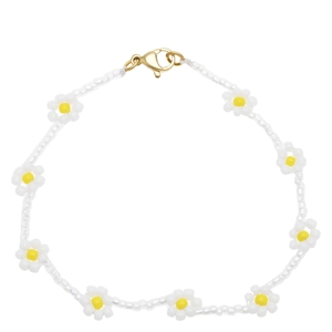 Timi of Sweden Flower Bead Bracelet