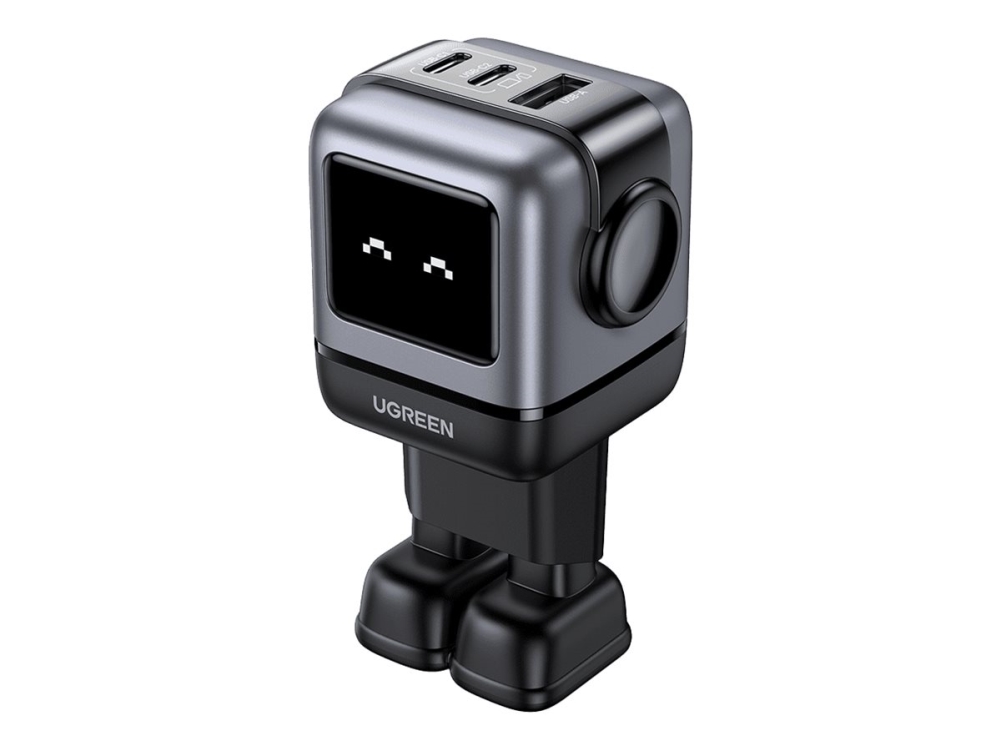 UGREEN Nexode Robot Laddare 3 ports - 65W - Svart