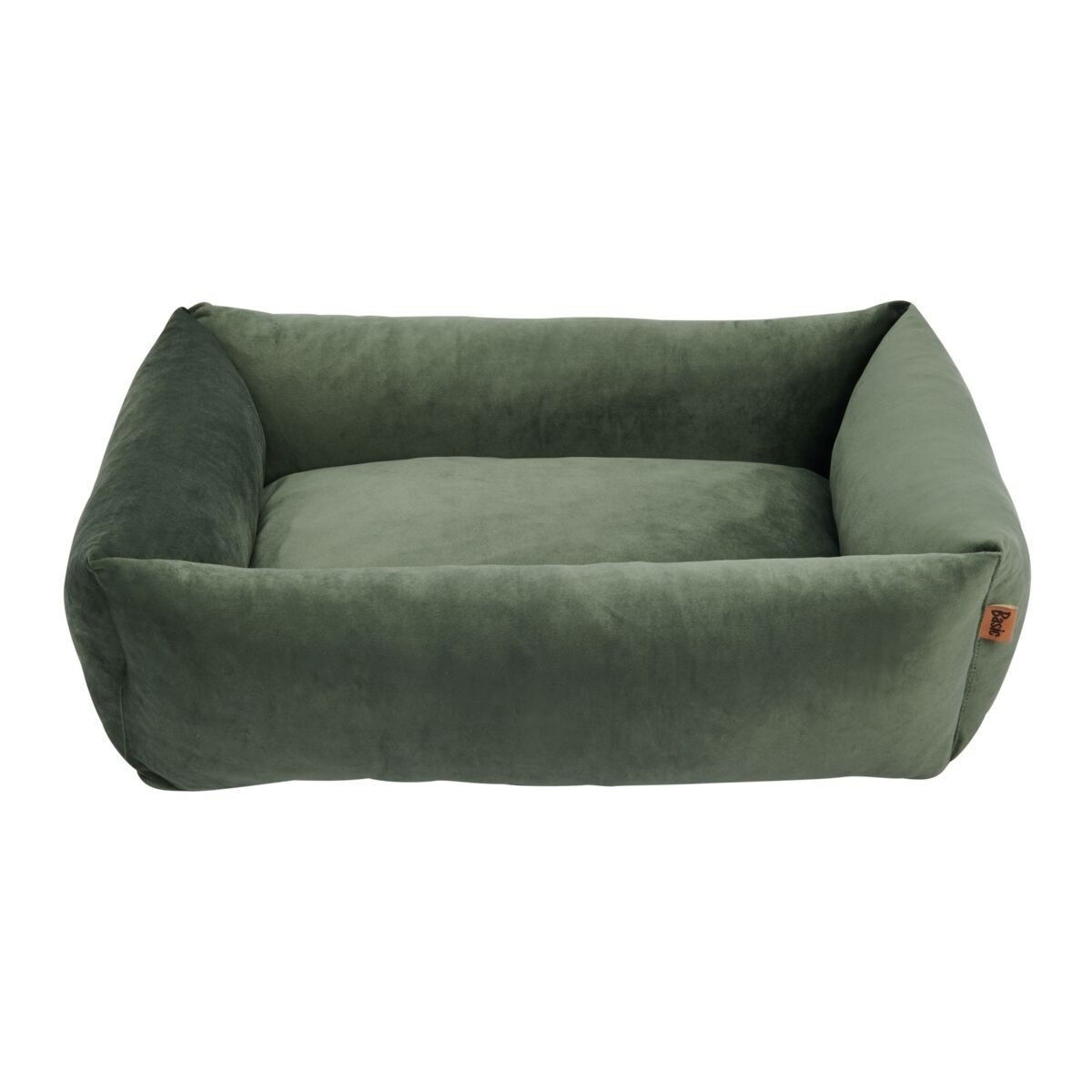Basic WellB Velvet Ortopedisk Hundbädd/Kattbädd Grön 80x60cm