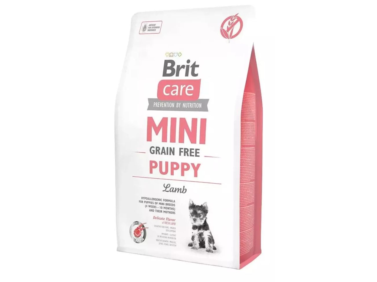 Brit Care Mini Grain Free Puppy Lamb, Valp, X-Small (<4kg), Lamm, 2 kg