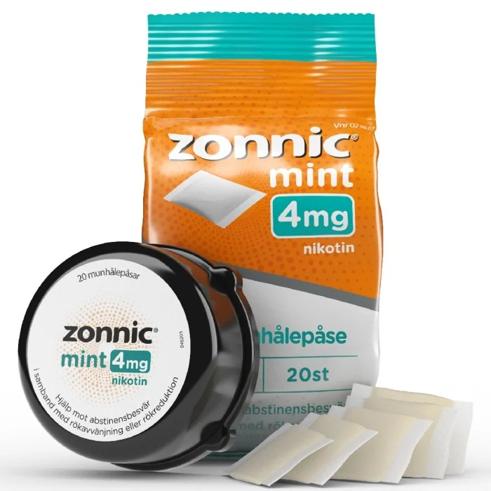 Zonnic Mint Munhålepulver Portionspåse 4mg 20 st