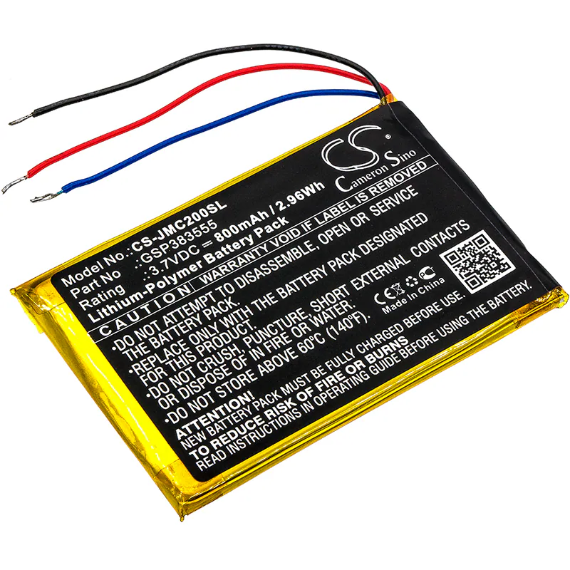 Cameron Sino batteri/ackumulator GSP383555 för JBL Clip2 Clip 2 An Cs056us Clip2blkam P04405201 / CS-JMC200SL