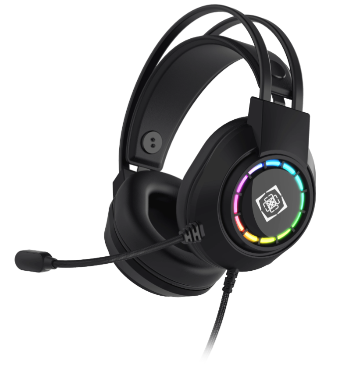 Deltaco Gaming DH220 Trådbundet RGB Gaming Headset - Svart, bild 4