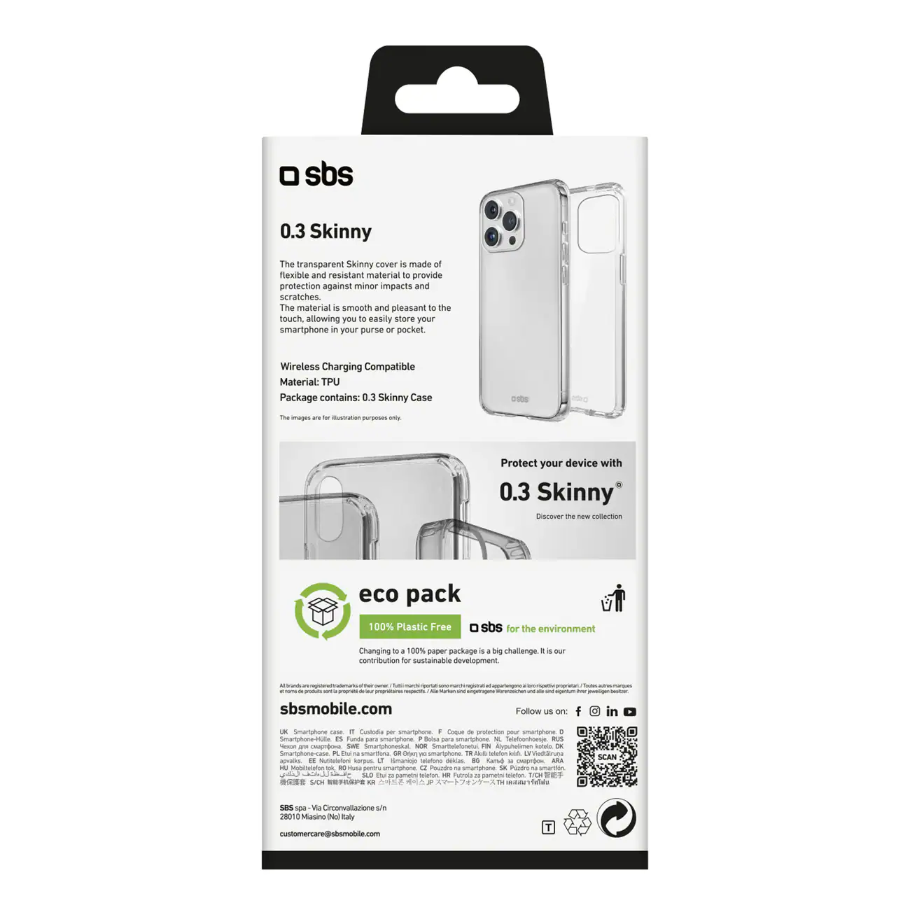 SBS TESKINIP1667PT, Mobilskal, Apple, iPhone 16 Pro Max, 17,5 cm (6.9), Transparent, bild 4