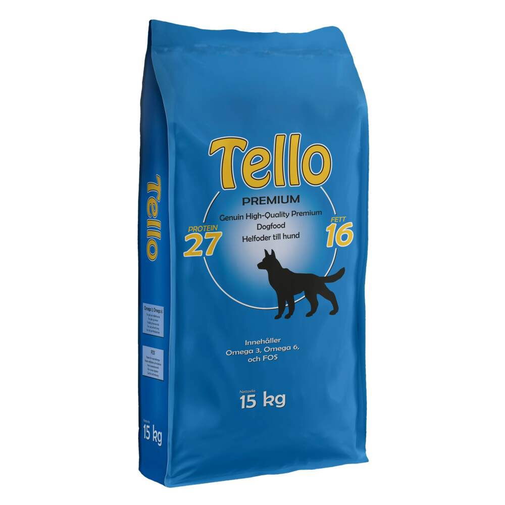 Tello Premium Torrfoder till Hund 15 kg