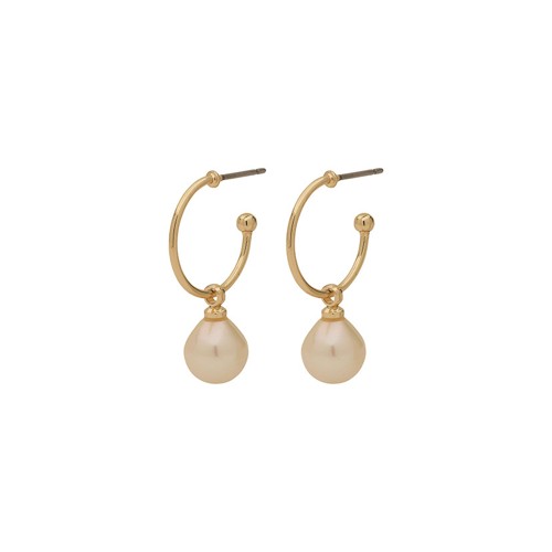 PILGRIM - EILA Pearl Earrings - Gold-Plated - 26 mm
