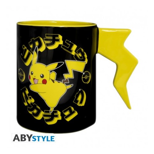 Pokemon Pikachu lightening bolt 3D handle Mug