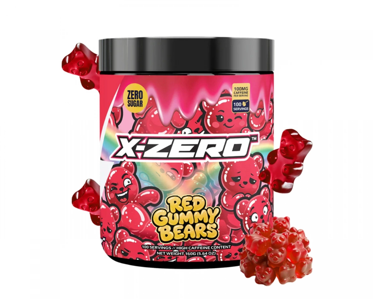 X-Gamer X-Zero Red Gummy Bears - 100 Serveringar