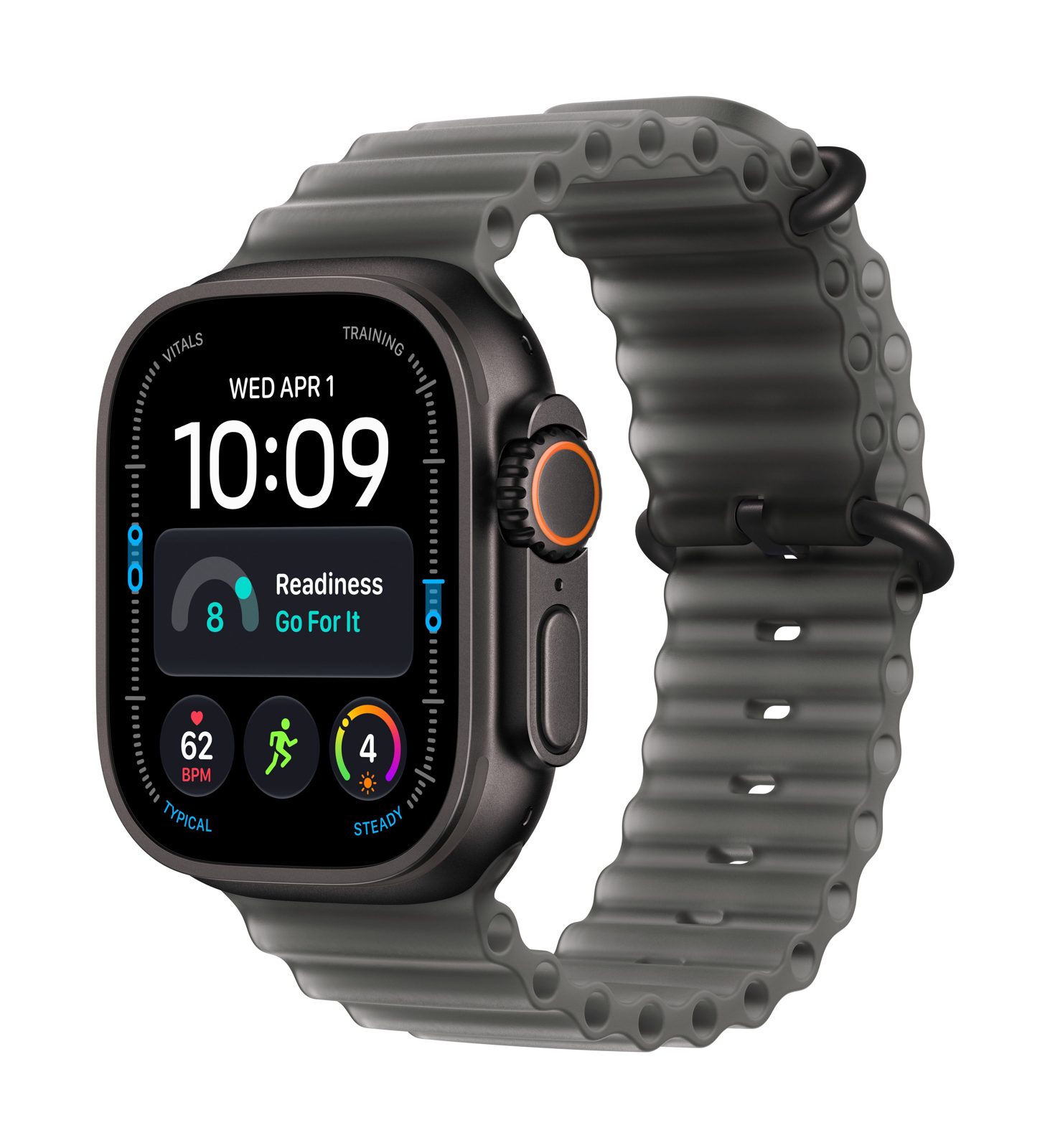 Apple Watch Ultra 4 MJAY4QF/A smartklocka 49 mm 5G, svart titan, Ocean Band, bild 2