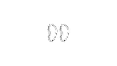 PILGRIM - SORA Heart Earrings - Silver-Plated - 17 mm, bild 3