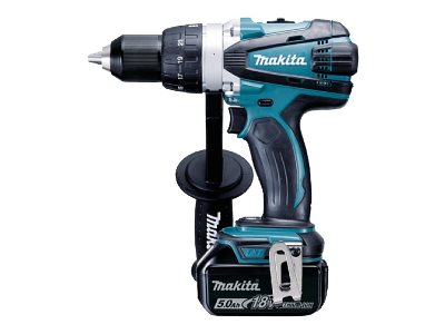 Makita DDF458RTJ borrskruvdragare 18 V 91 N·m, 2 x 5 Ah-batterier