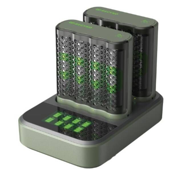GP Batteries ReCyko+ 16.50.2263, Nickel-metallhydrid (NiMH), AA, AAA, 8 styck, Batterier medföljer